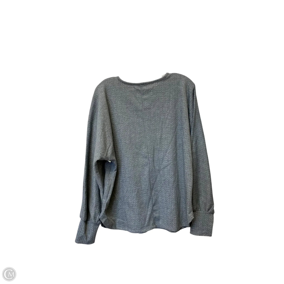 Top Long Sleeve By Como Blu In Grey, Size: Sp