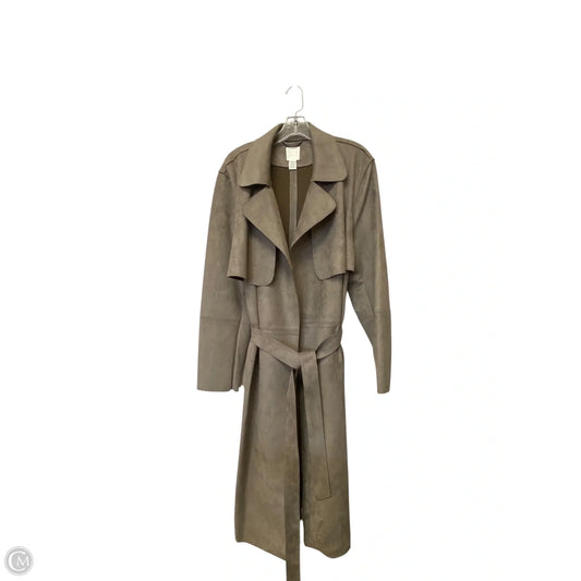 Coat Trench Coat By H&m In Brown, Size: Xl