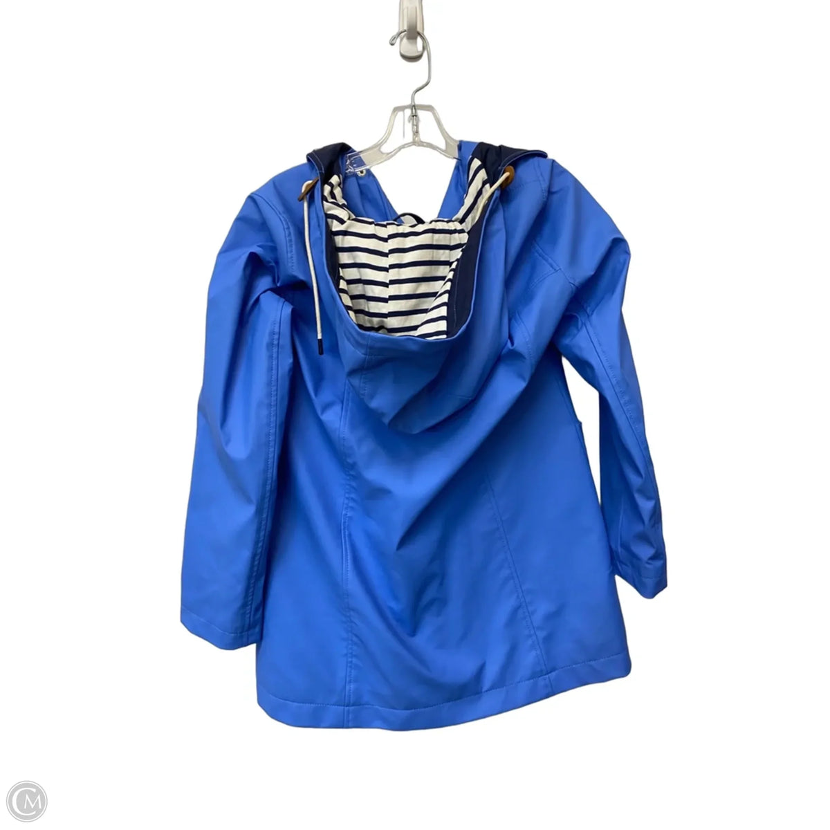 Jacket Windbreaker By Talbots In Blue, Size: S
