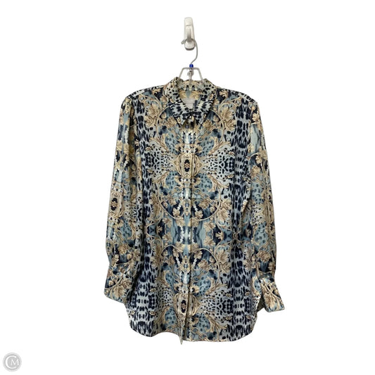 Top Long Sleeve By Chicos In Multi-colored, Size: 8