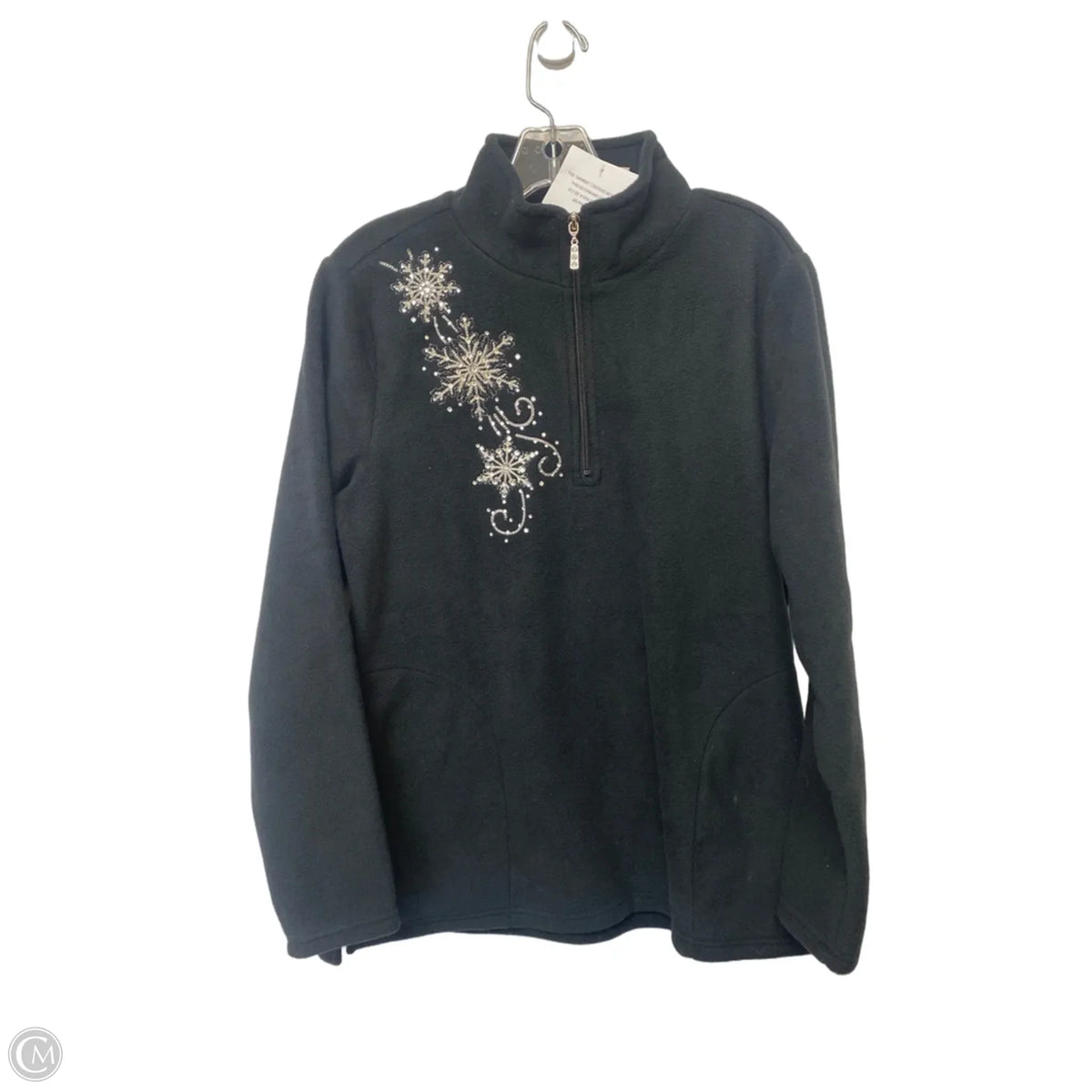 Sweater By Quaker Factory In Black, Size: S
