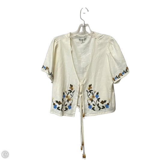 Top Short Sleeve By Rachel Zoe In White, Size: L