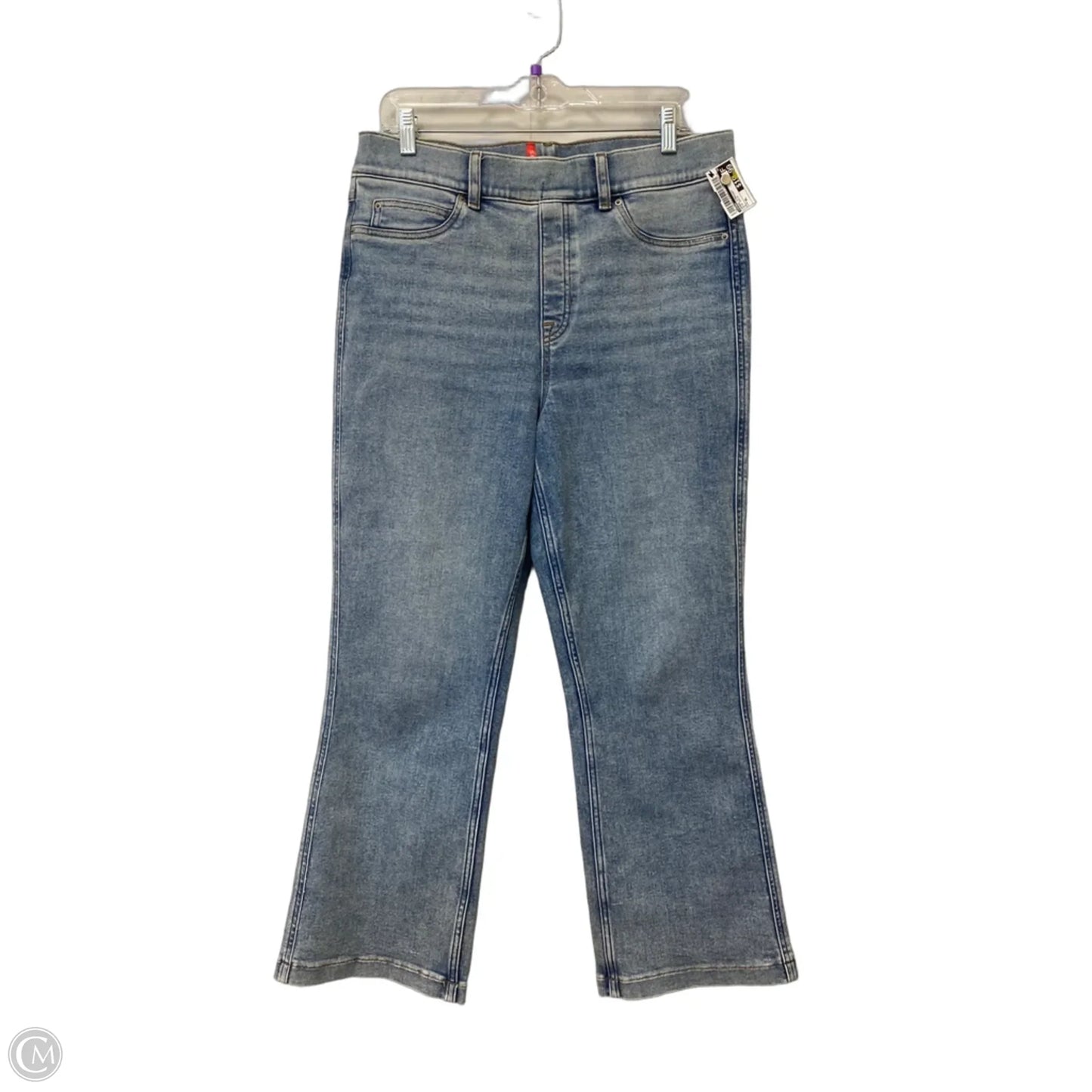 Jeans Straight By Spanx In Blue Denim, Size: Xl