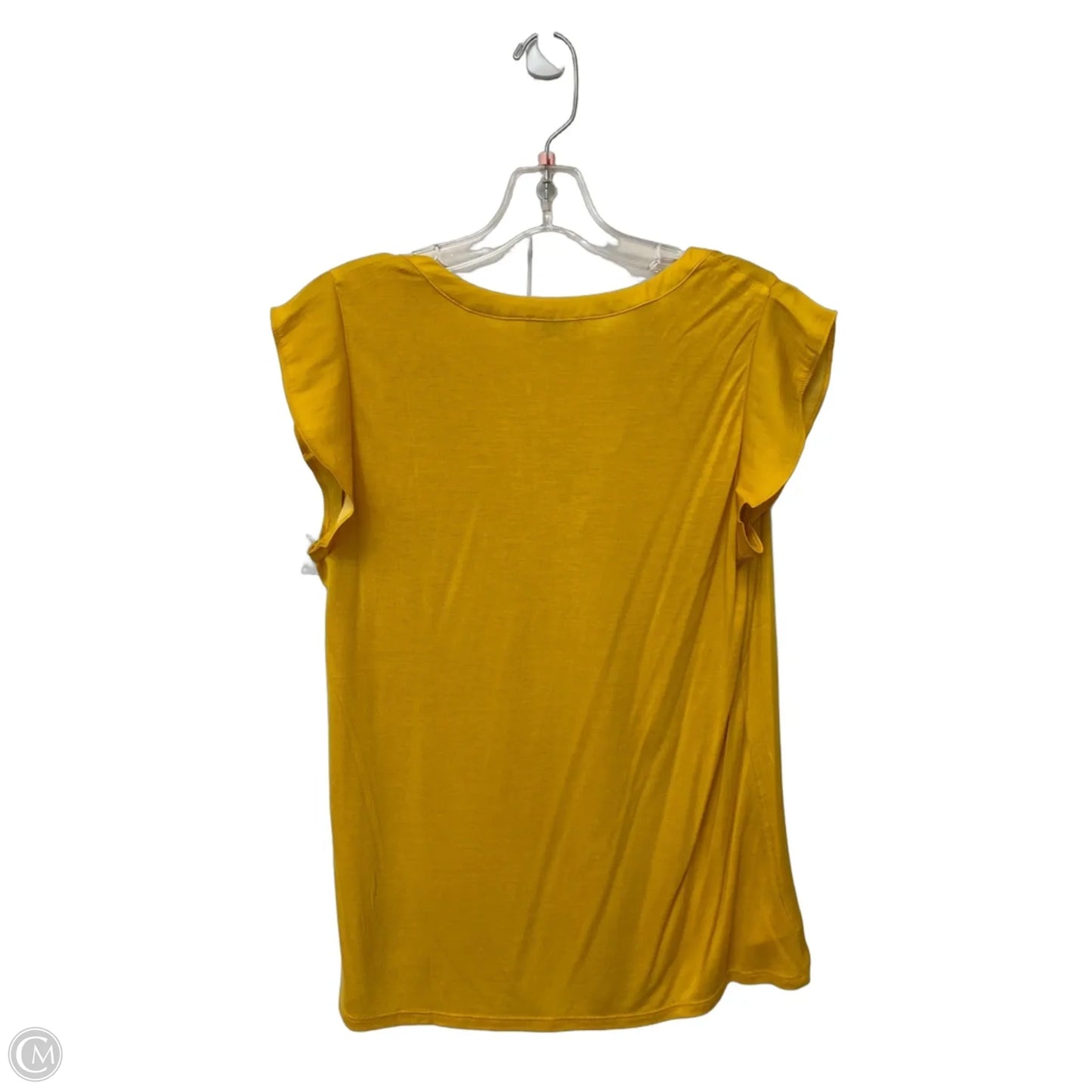 Top Sleeveless By Loft In Yellow, Size: Mp