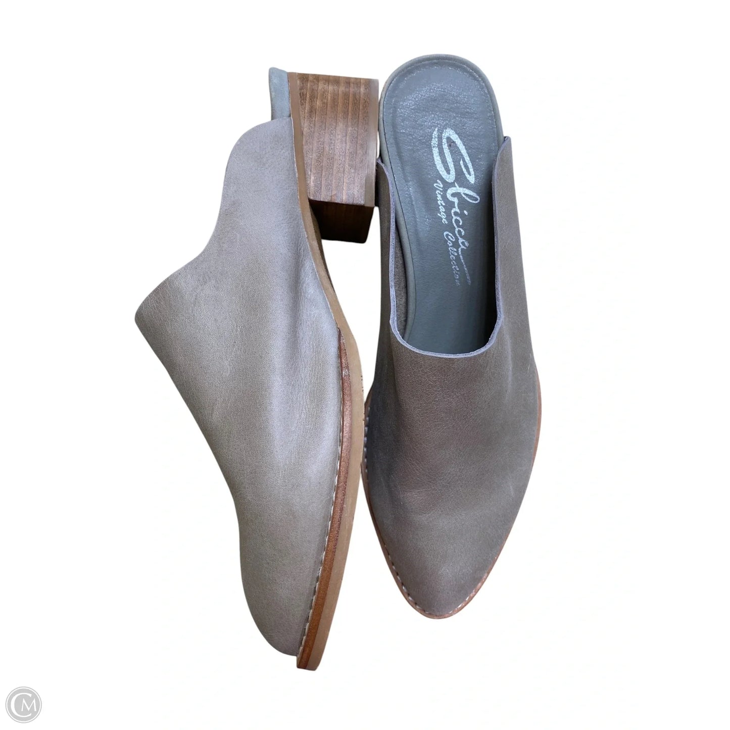 Shoes Heels Block By Clothes Mentor In Grey, Size: 7