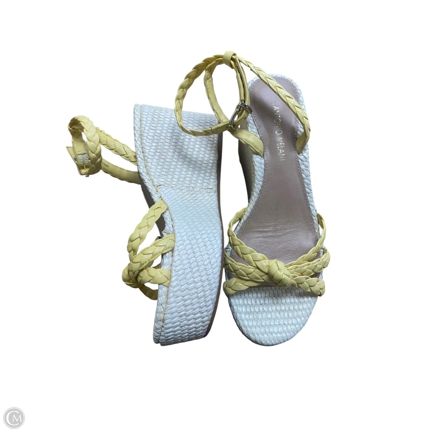 Shoes Heels Wedge By Antonio Melani In Yellow, Size: 5