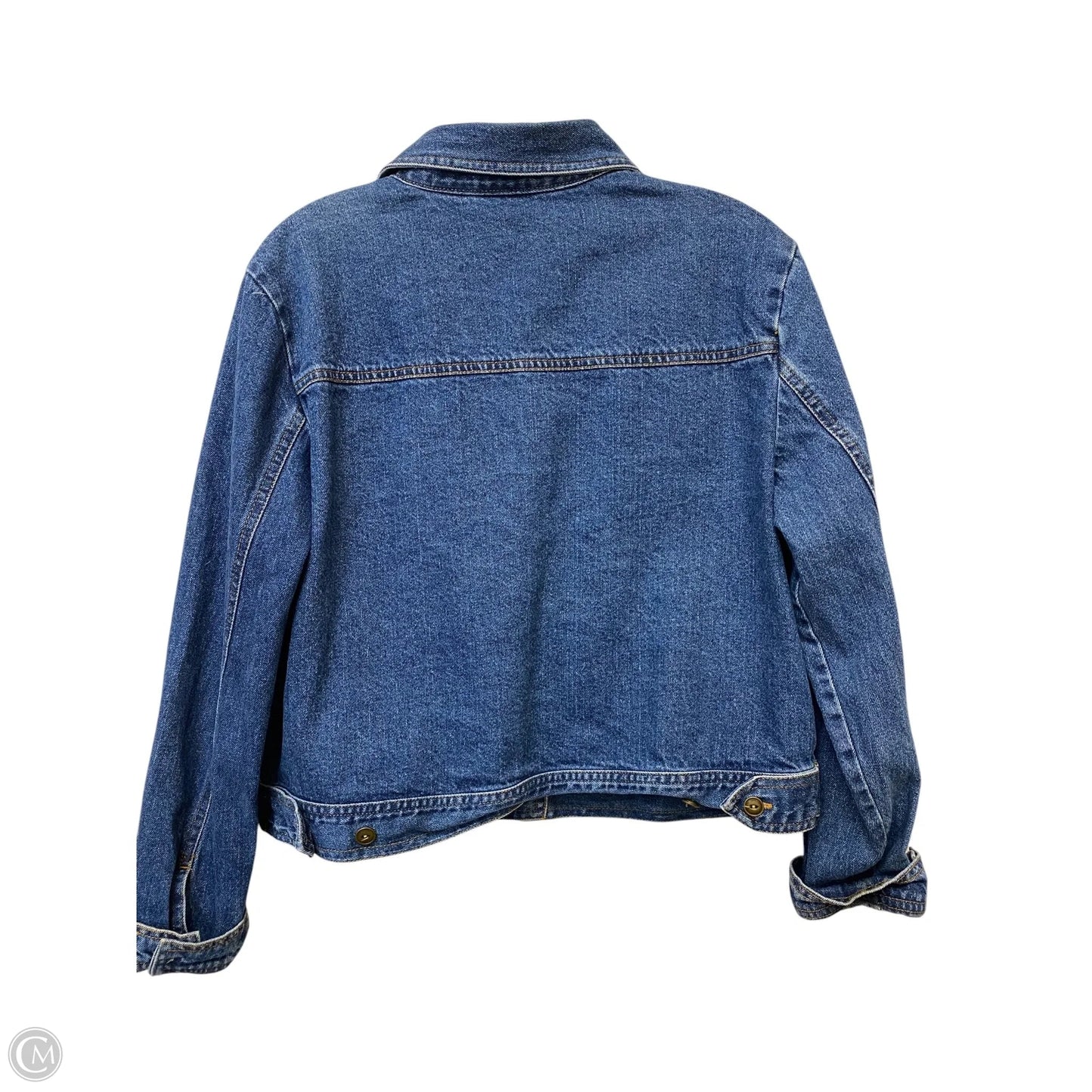 Jacket Denim By Studio Ease In Blue Denim, Size: 14p