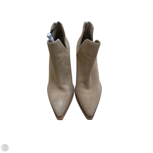 Boots Ankle Heels By Vince Camuto In Taupe, Size: 8.5