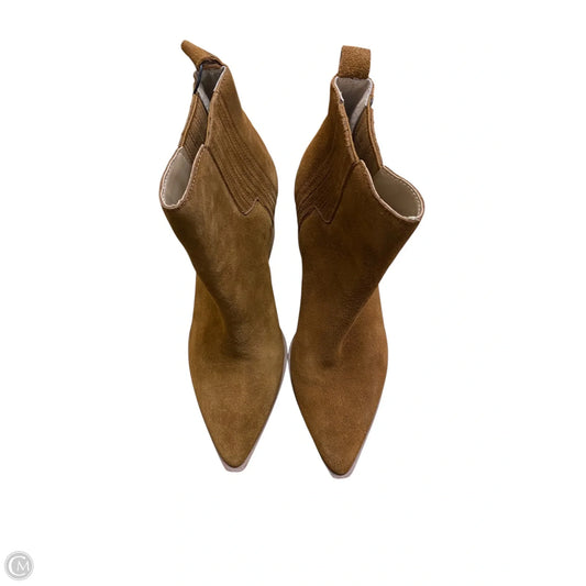 Boots Ankle Heels By Steve Madden In Brown, Size: 8.5