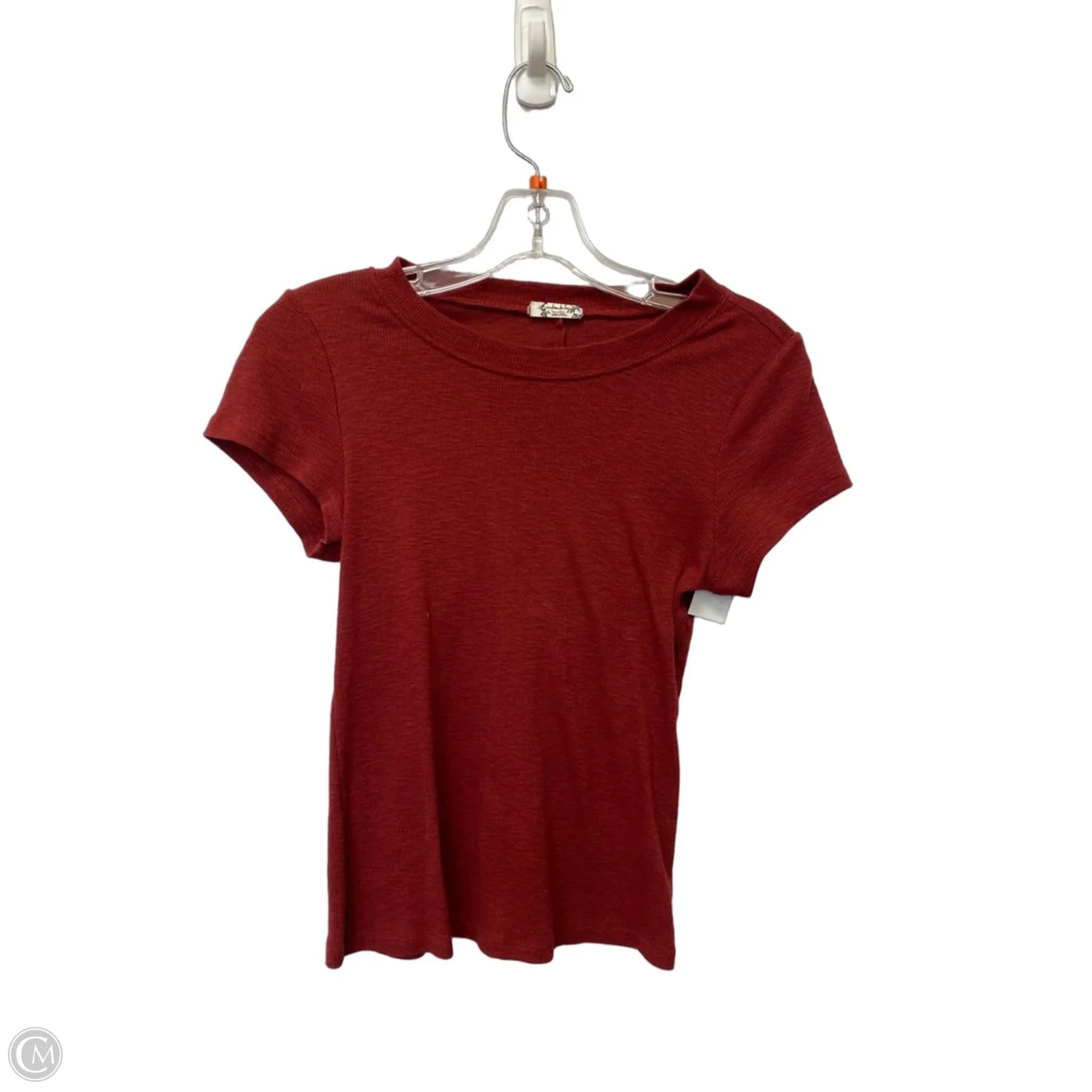 Top Short Sleeve Basic By Free People In Red, Size: M