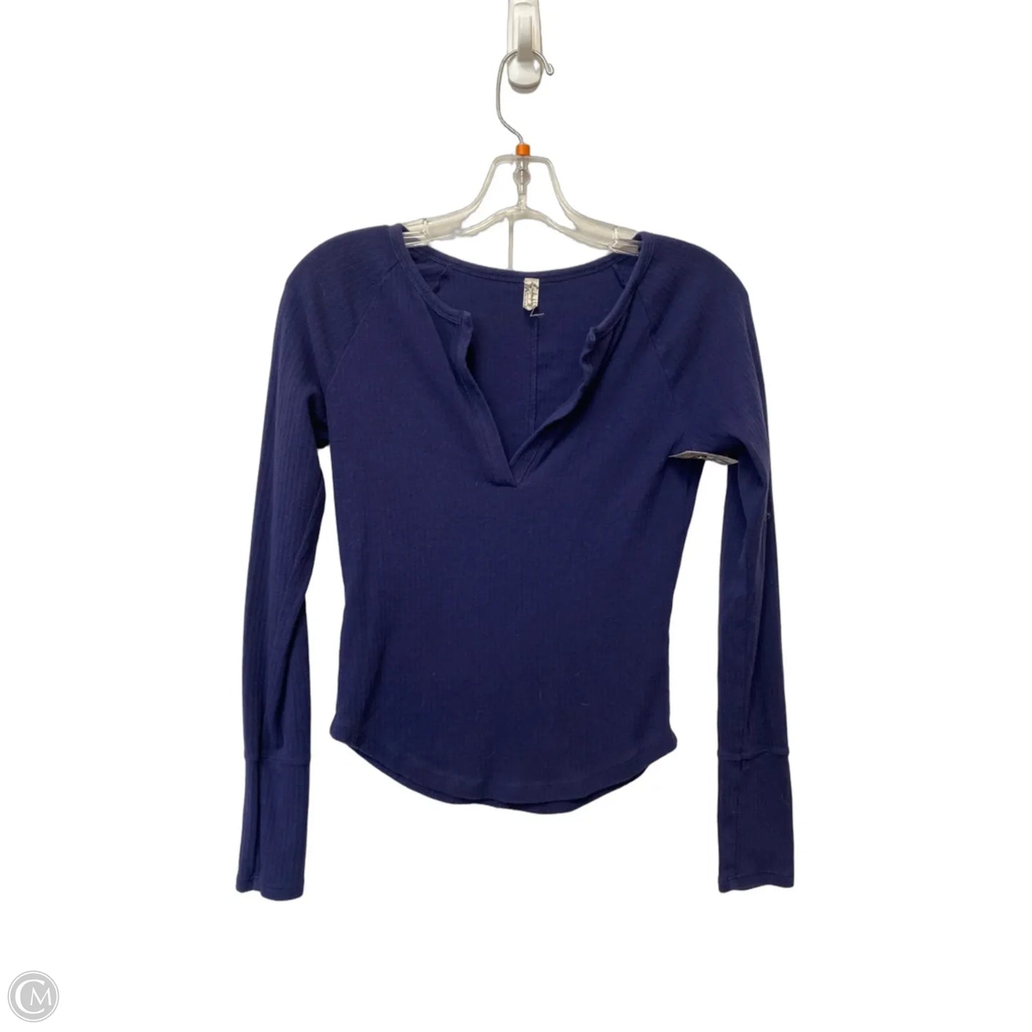 Top Long Sleeve By Free People In Blue, Size: M