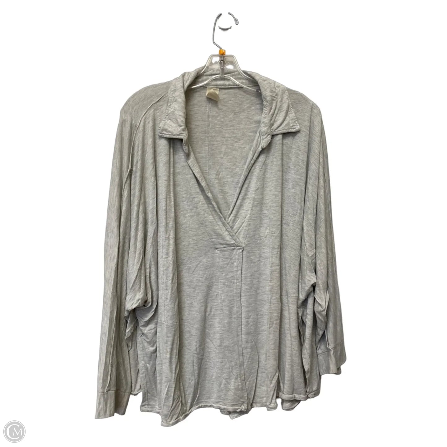 Top Long Sleeve By We The Free In Grey, Size: L