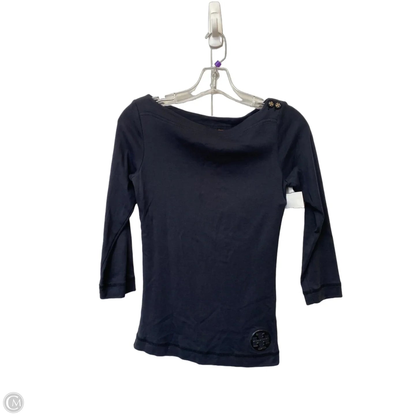 Top Long Sleeve Designer By Tory Burch In Black, Size: Xs