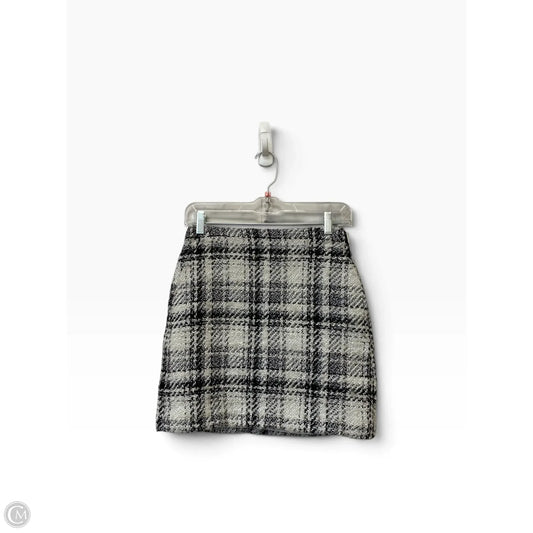 Skirt Mini & Short By Loft In Black & White, Size: 0