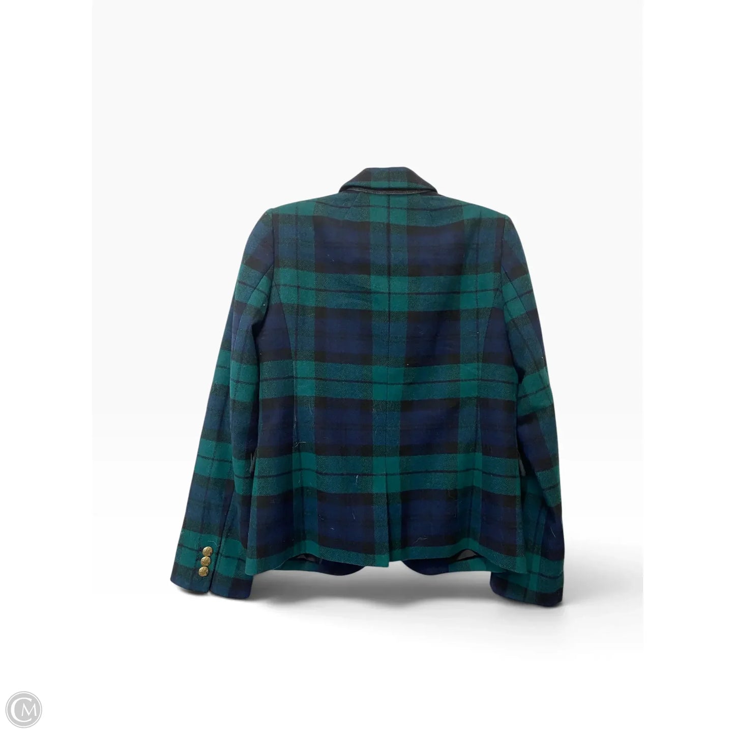 Blazer By J. Crew In Blue & Green, Size: 2