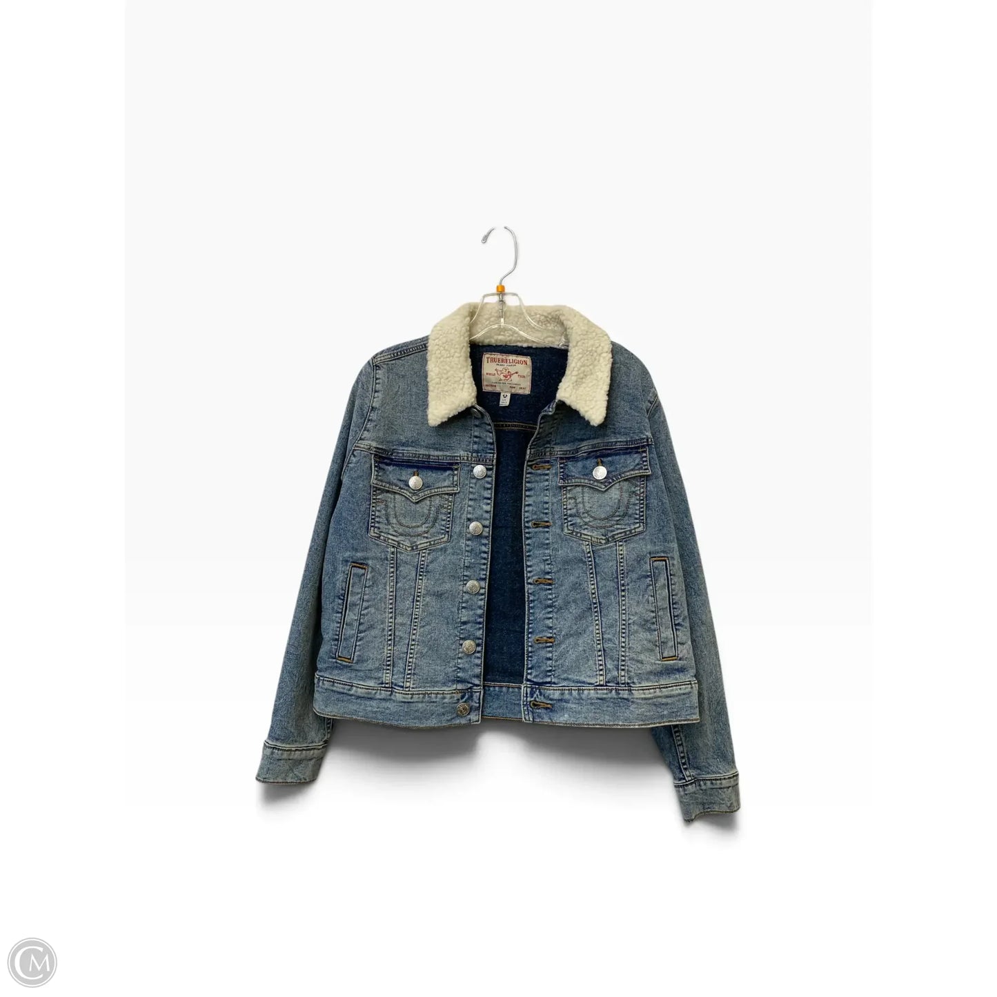 Jacket Denim By True Religion In Blue, Size: L