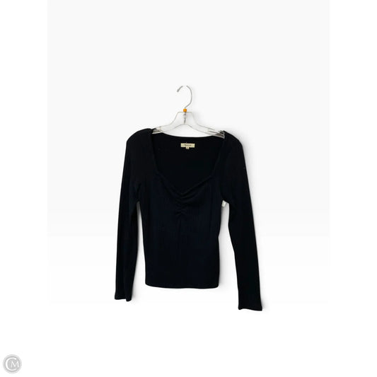 Top Long Sleeve By Madewell In Black, Size: M