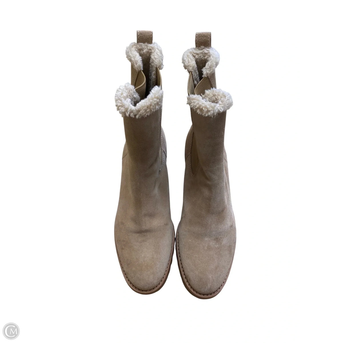 Boots Ankle Flats By Talbots In Beige, Size: 7.5