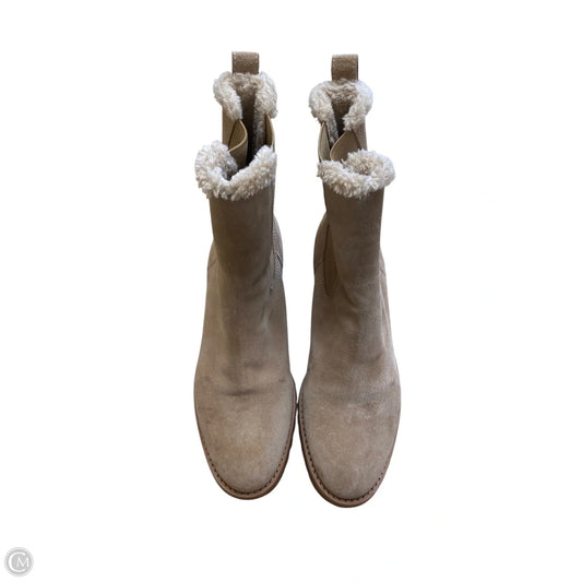 Boots Ankle Flats By Talbots In Beige, Size: 7.5