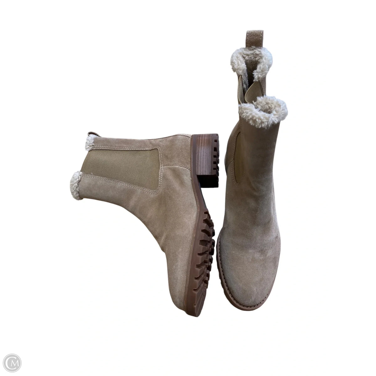Boots Ankle Flats By Talbots In Beige, Size: 7.5