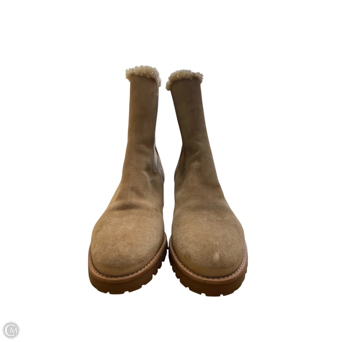 Boots Ankle Flats By Talbots In Beige, Size: 7.5