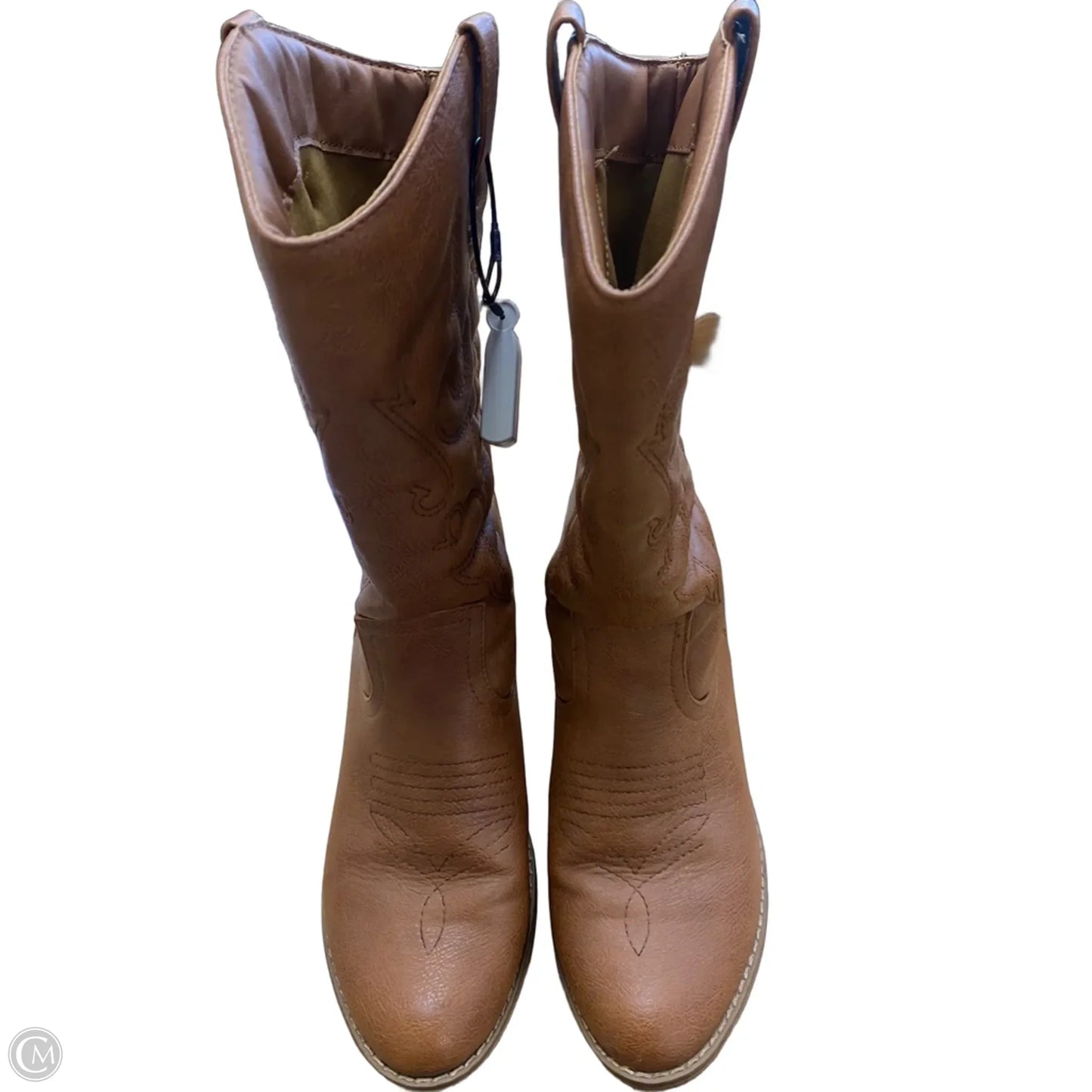 Boots Western By Clothes Mentor In Brown, Size: 9