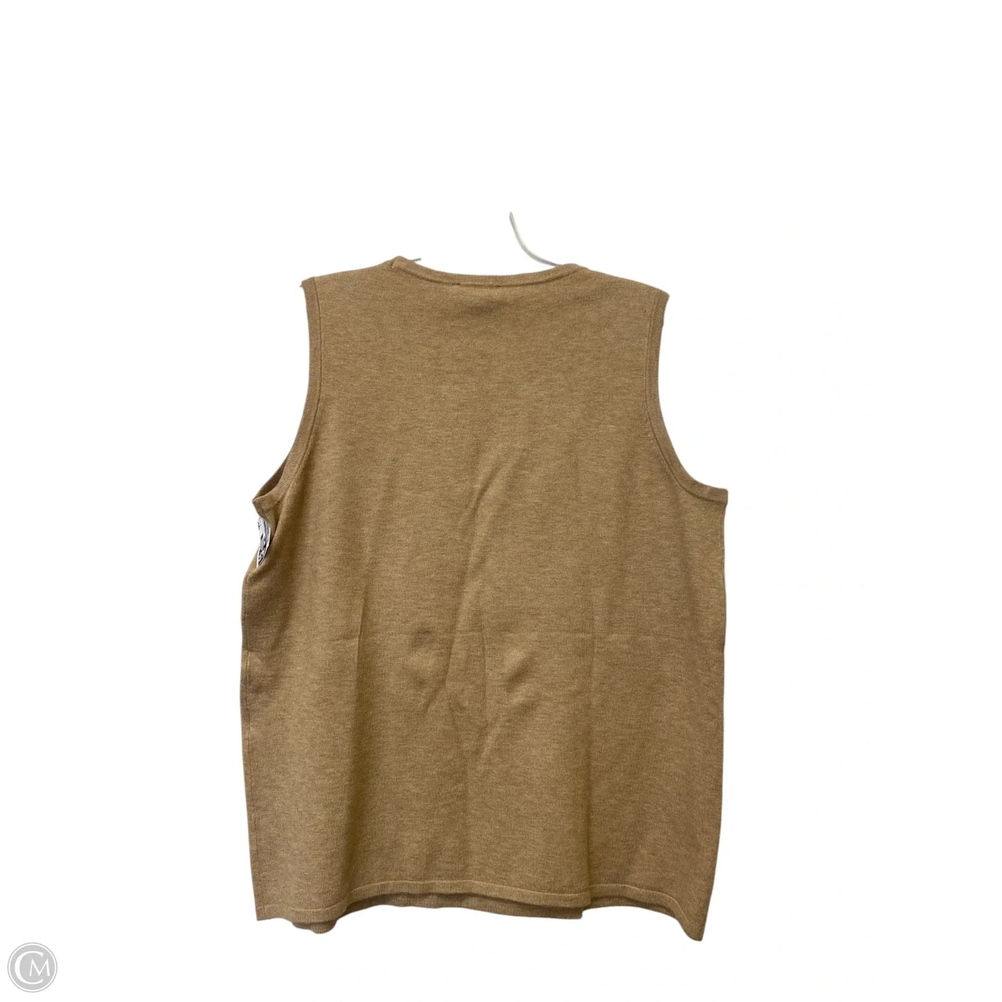 Top Sleeveless By Chicos In Tan, Size: 8