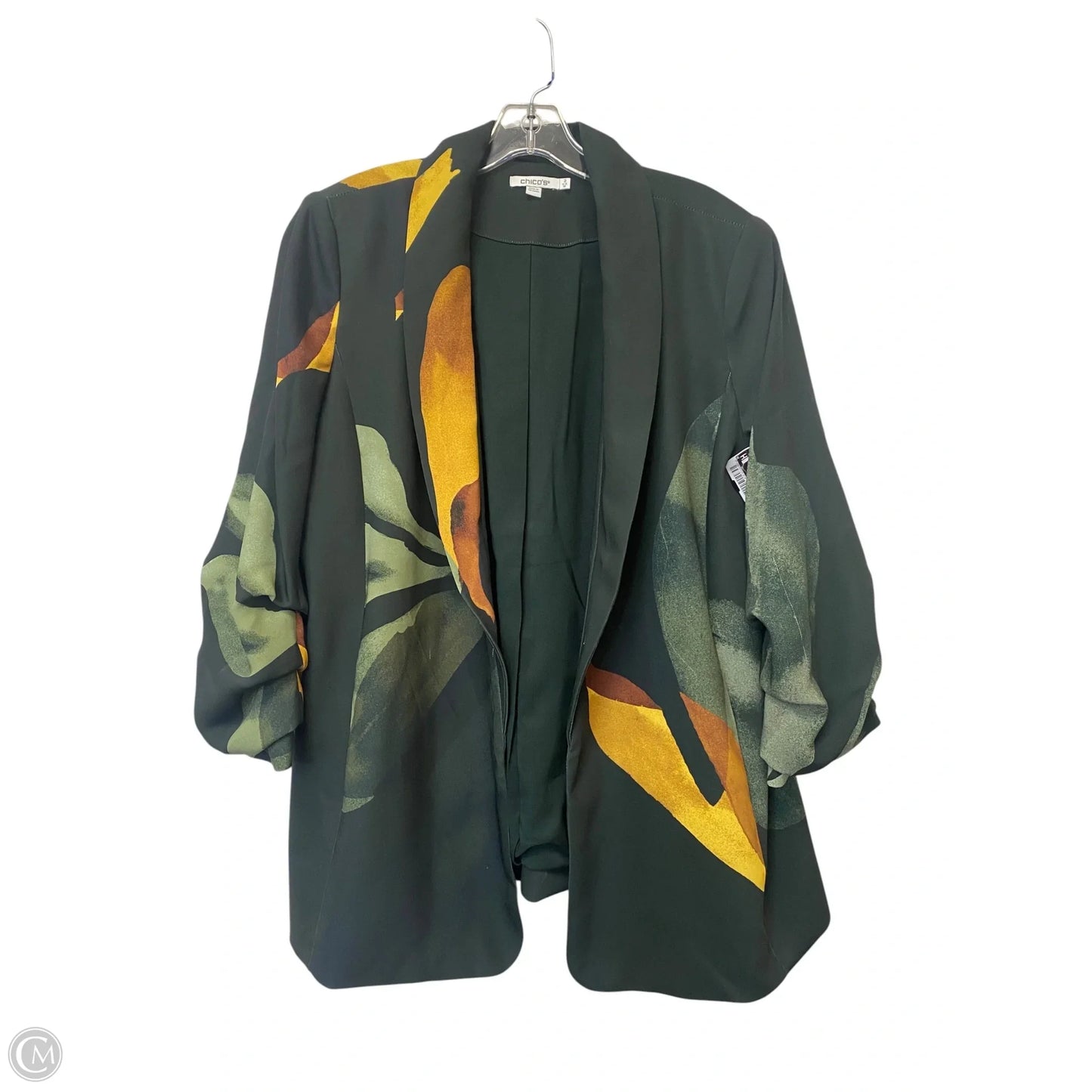 Blazer By Chicos In Green, Size: 2