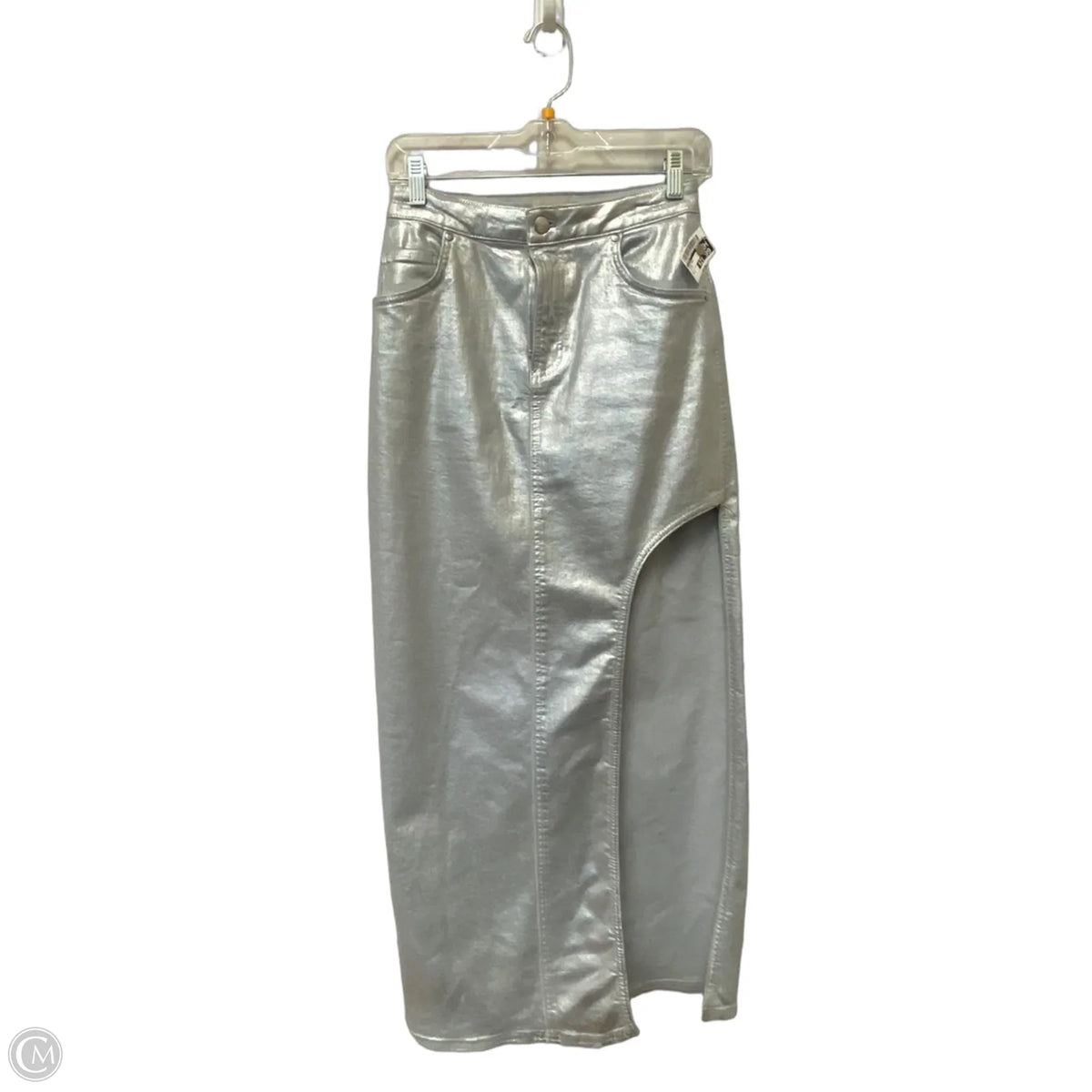 Skirt Maxi By Pilcro In Silver, Size: 2