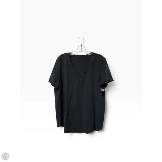 Top Short Sleeve By Lululemon In Black, Size: 14