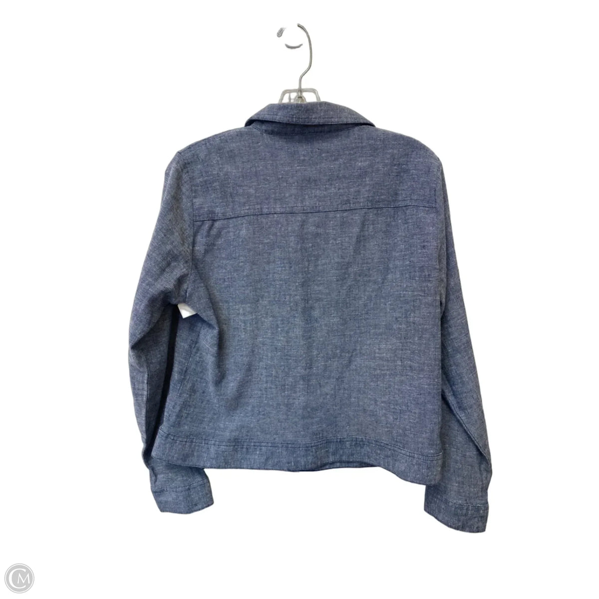 Jacket Shirt By Dash In Blue, Size: S