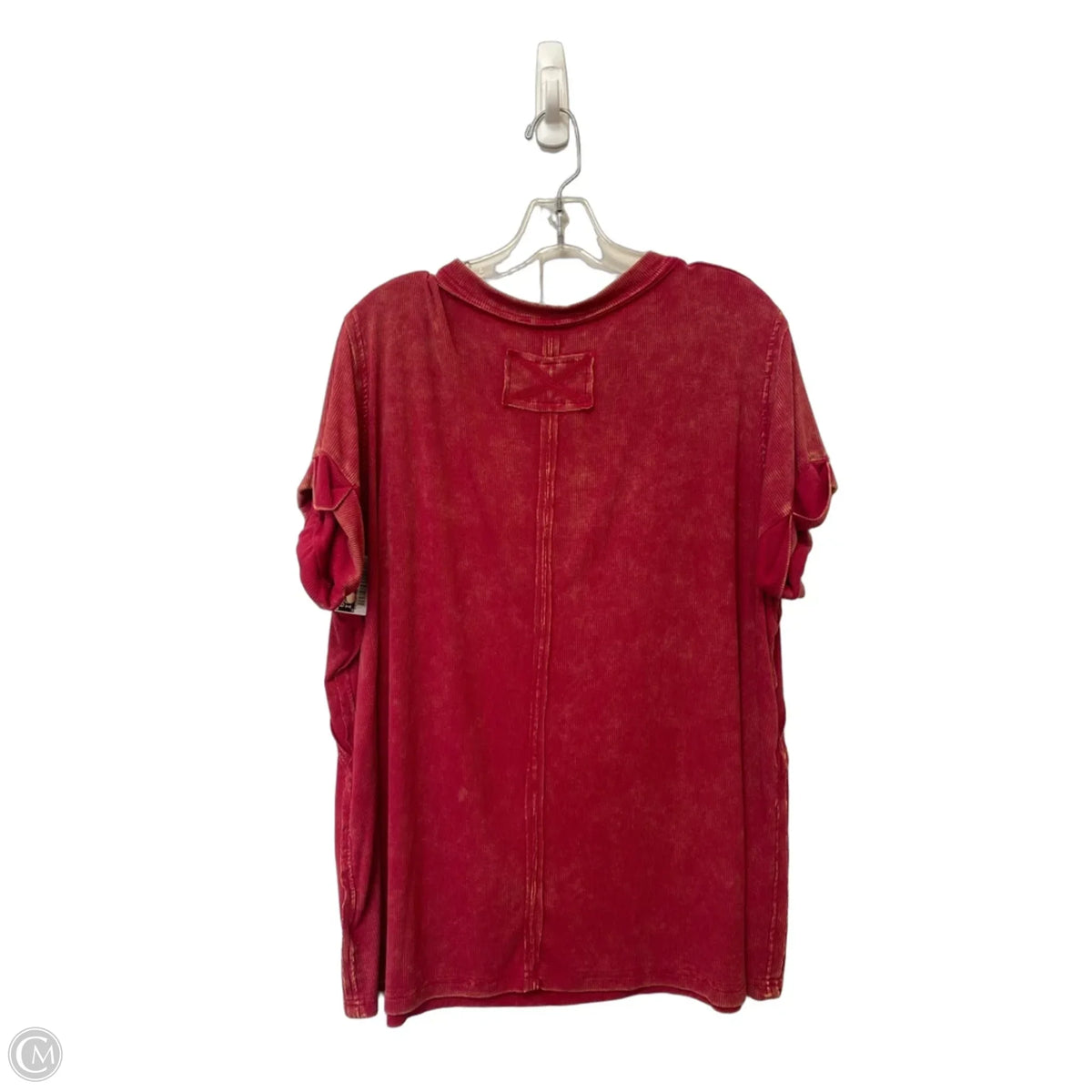 Top Short Sleeve By Zenana In Red, Size: Xl