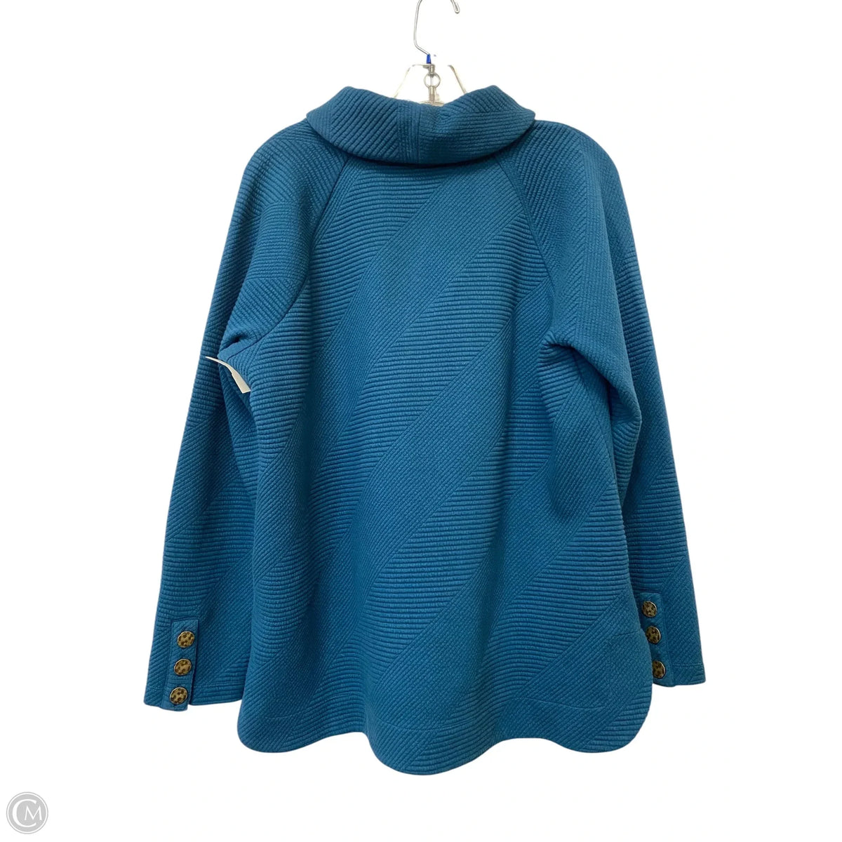 Sweater By Soft Surroundings In Teal, Size: L