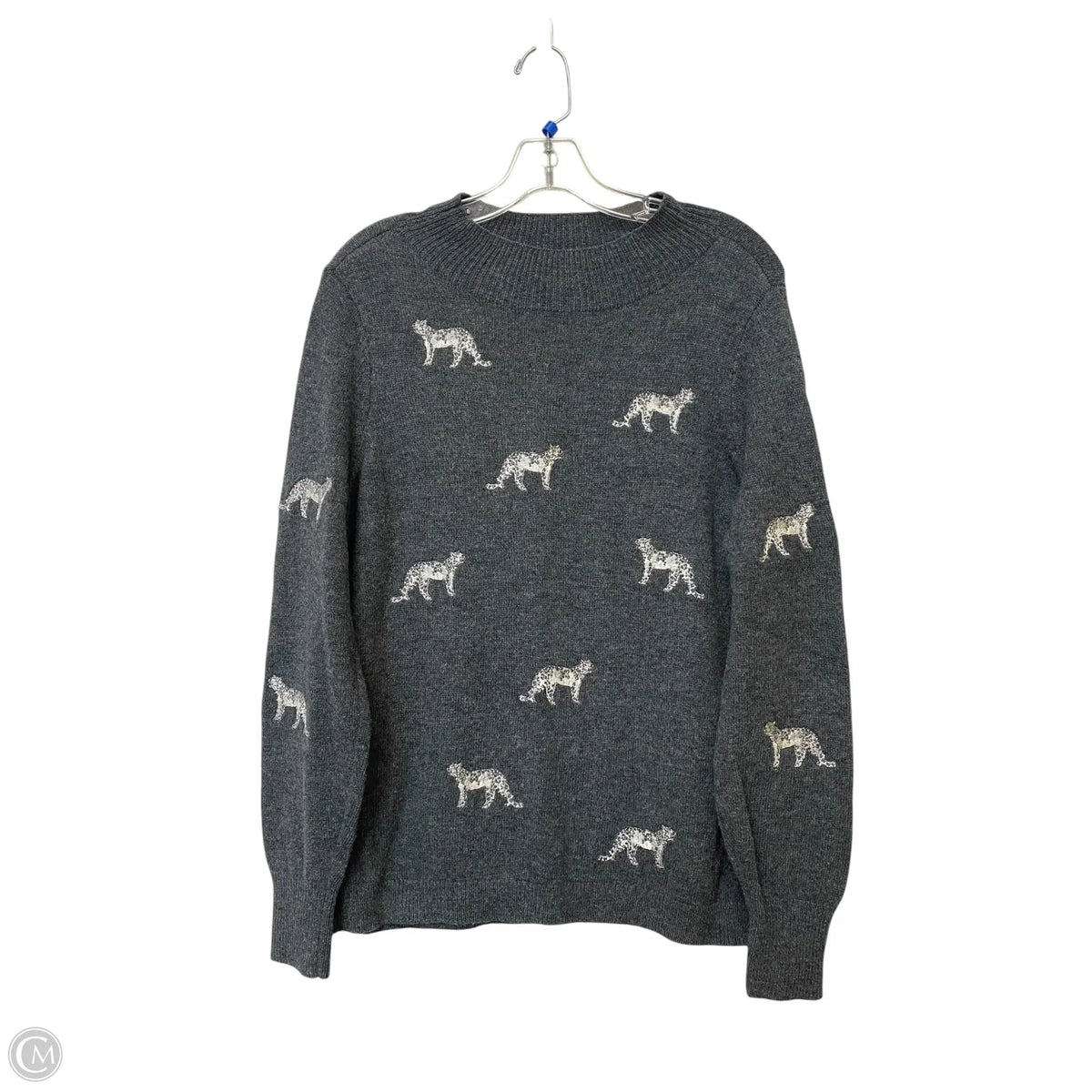Sweater By Chicos In Grey