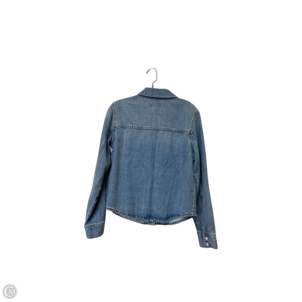 Jacket Shirt By Universal Thread In Blue Denim, Size: M