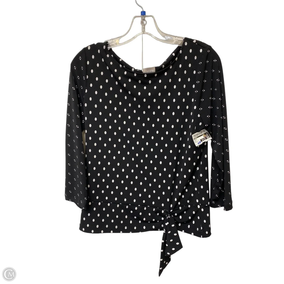 Top Long Sleeve By Chicos In Black, Size: 0