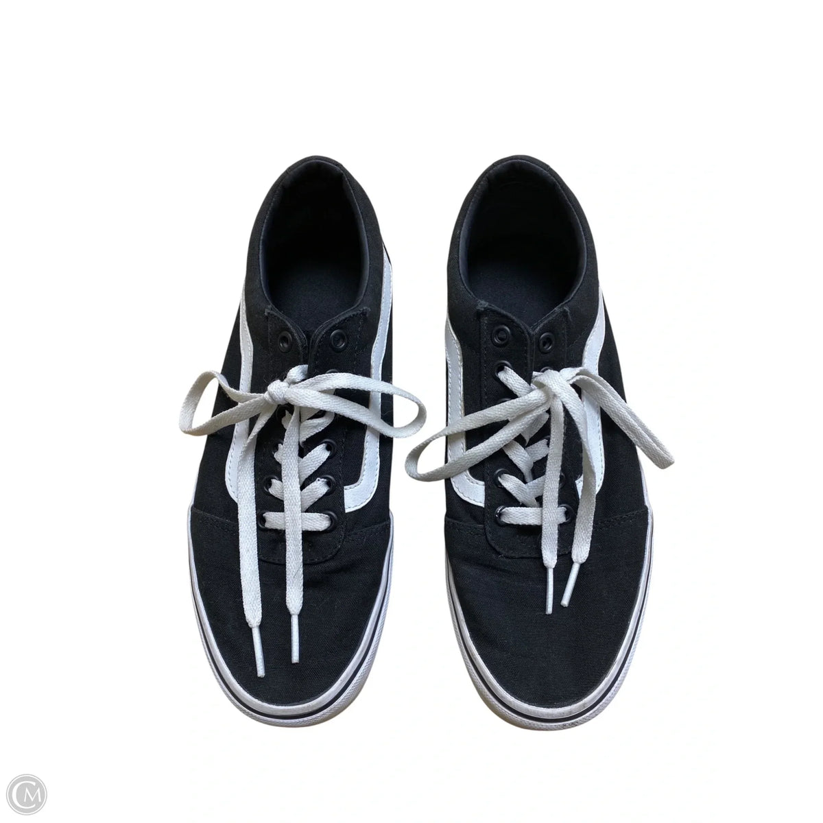 Shoes Sneakers By Vans In Black, Size: 9.5
