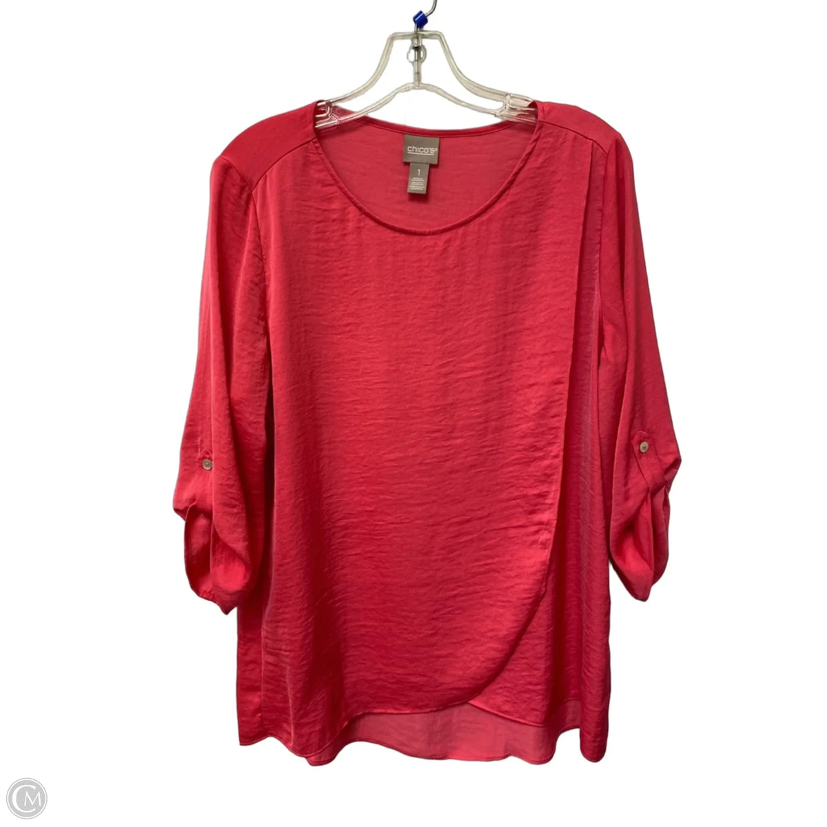 Top Long Sleeve By Chicos In Pink