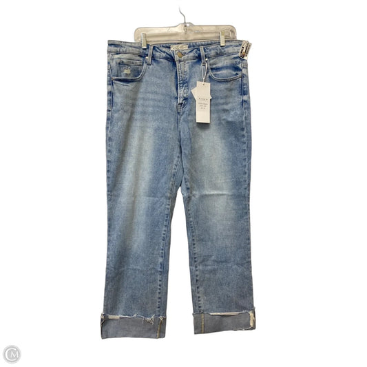 Jeans Straight By Risen In Blue Denim, Size: 2x