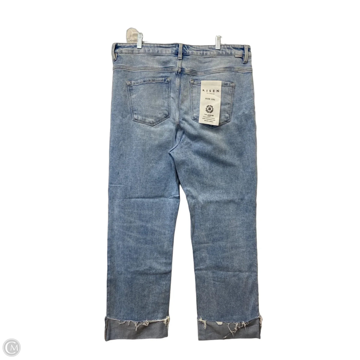 Jeans Straight By Risen In Blue Denim, Size: 2x