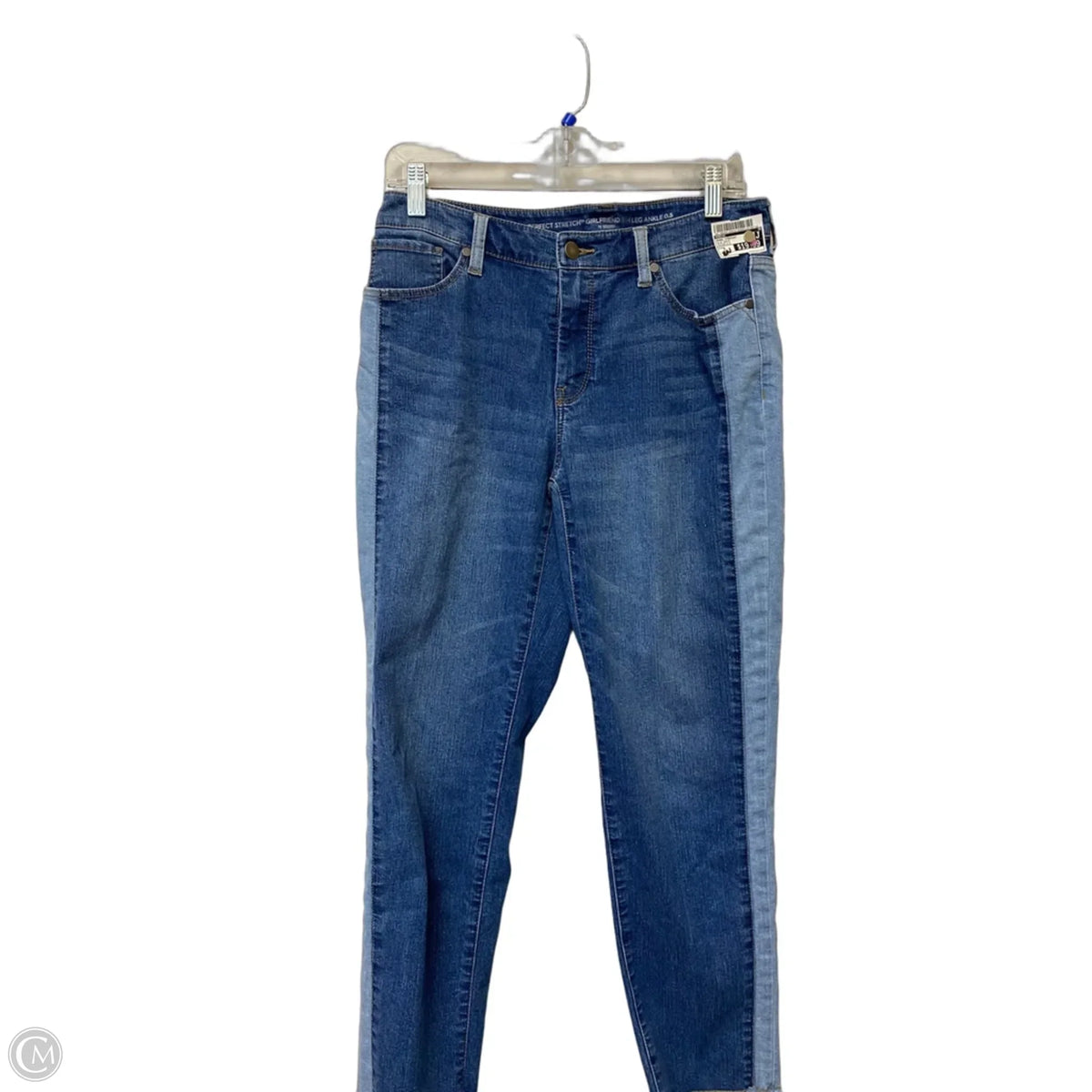 Jeans Straight By Chicos In Blue Denim, Size: 6