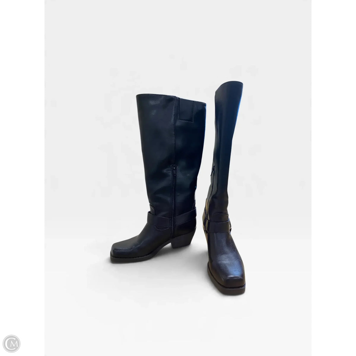 Boots Mid-calf Flats By Universal Thread In Black, Size: 6