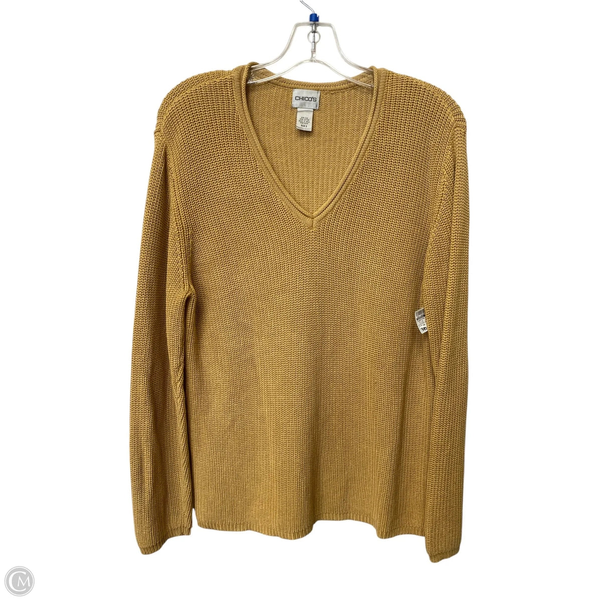 Sweater By Chicos In Yellow, Size: 16