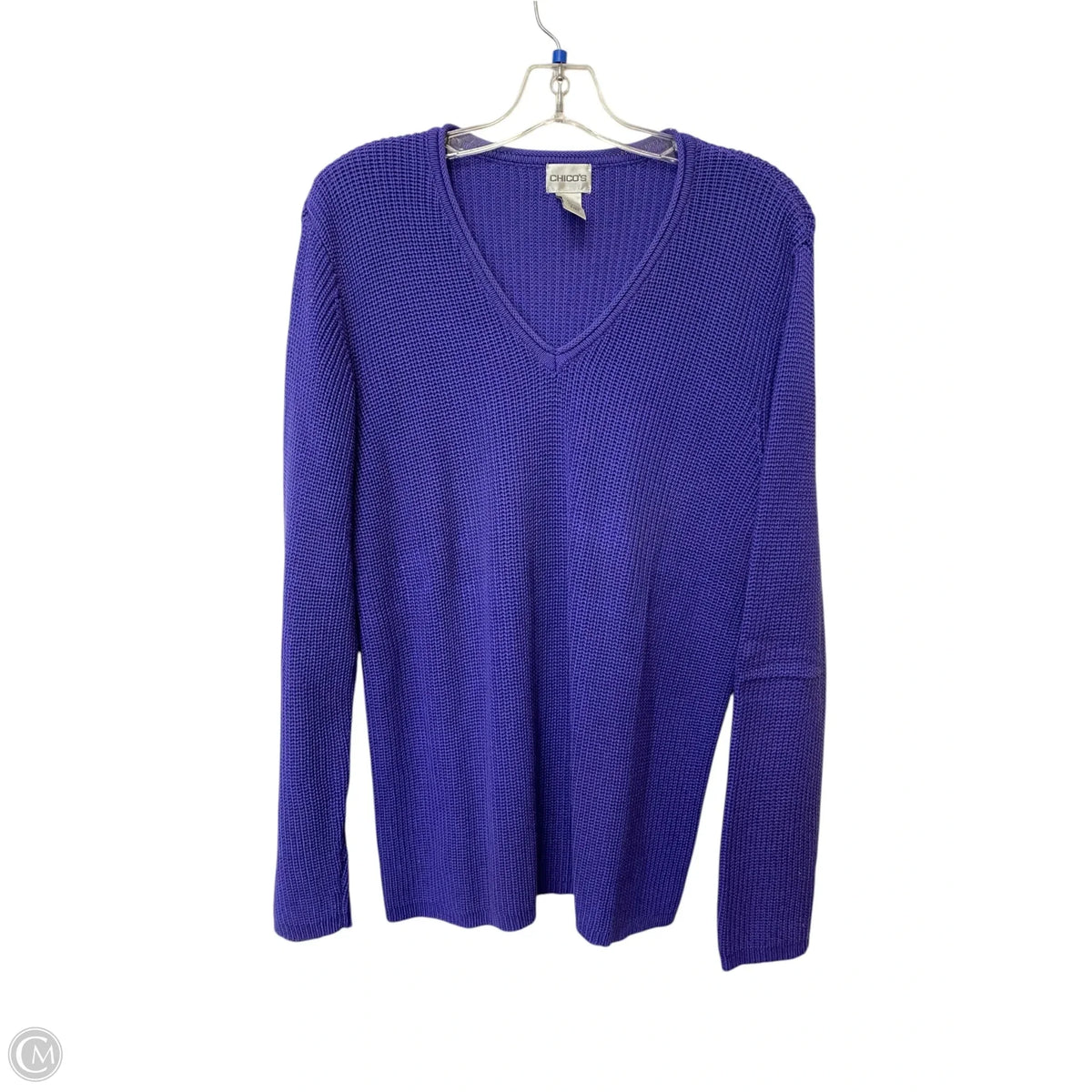 Sweater By Chicos In Blue, Size: 16