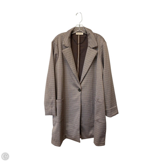 Coat Peacoat By Philosophy In Black & Brown, Size: L