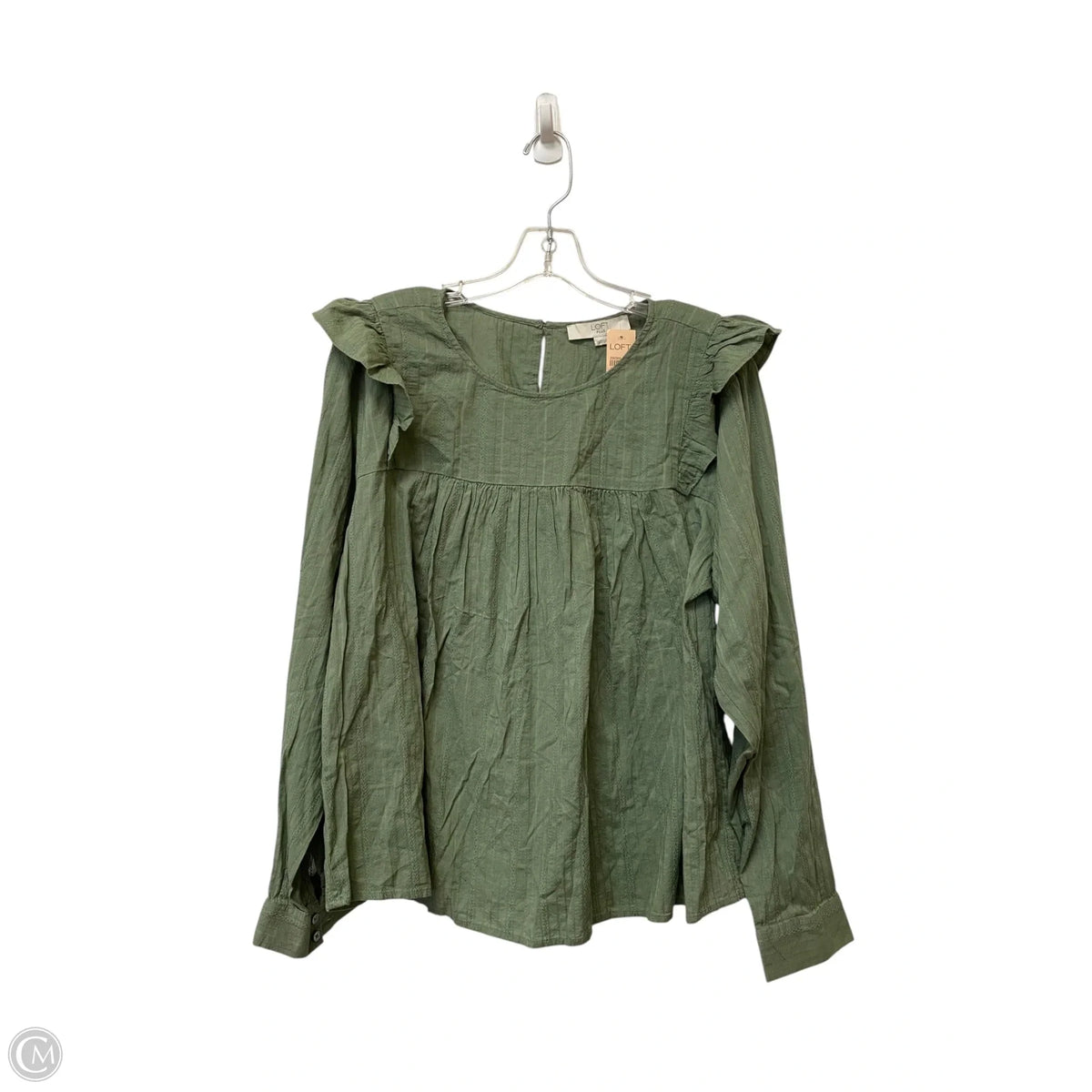 Top Long Sleeve By Loft In Green, Size: 20