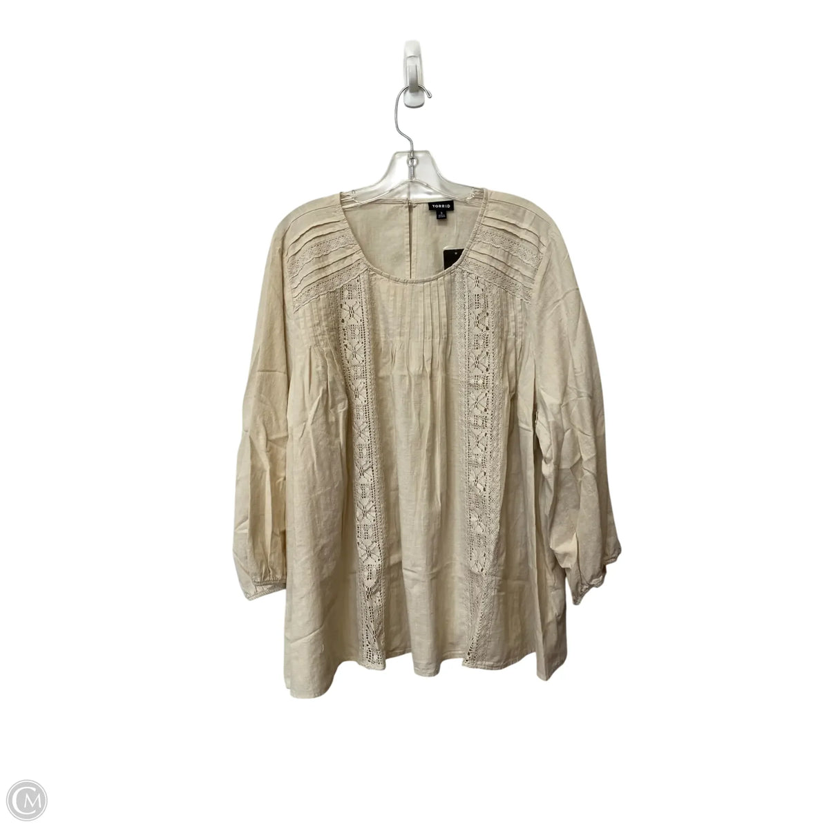Top Long Sleeve By Torrid In Cream, Size: 3x