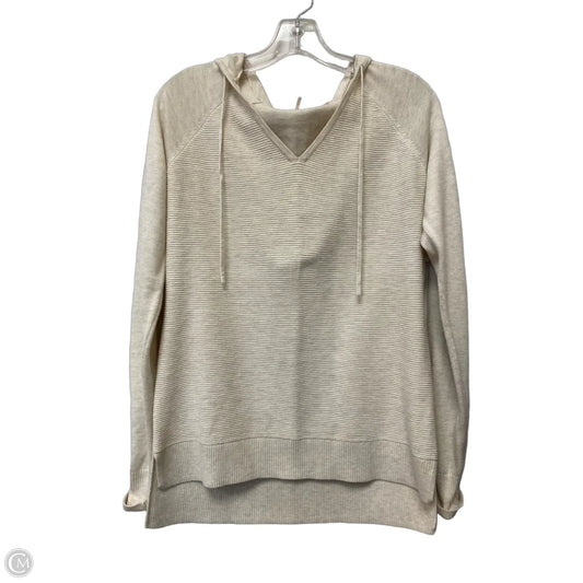 Sweatshirt Hoodie By Calia In Cream, Size: M