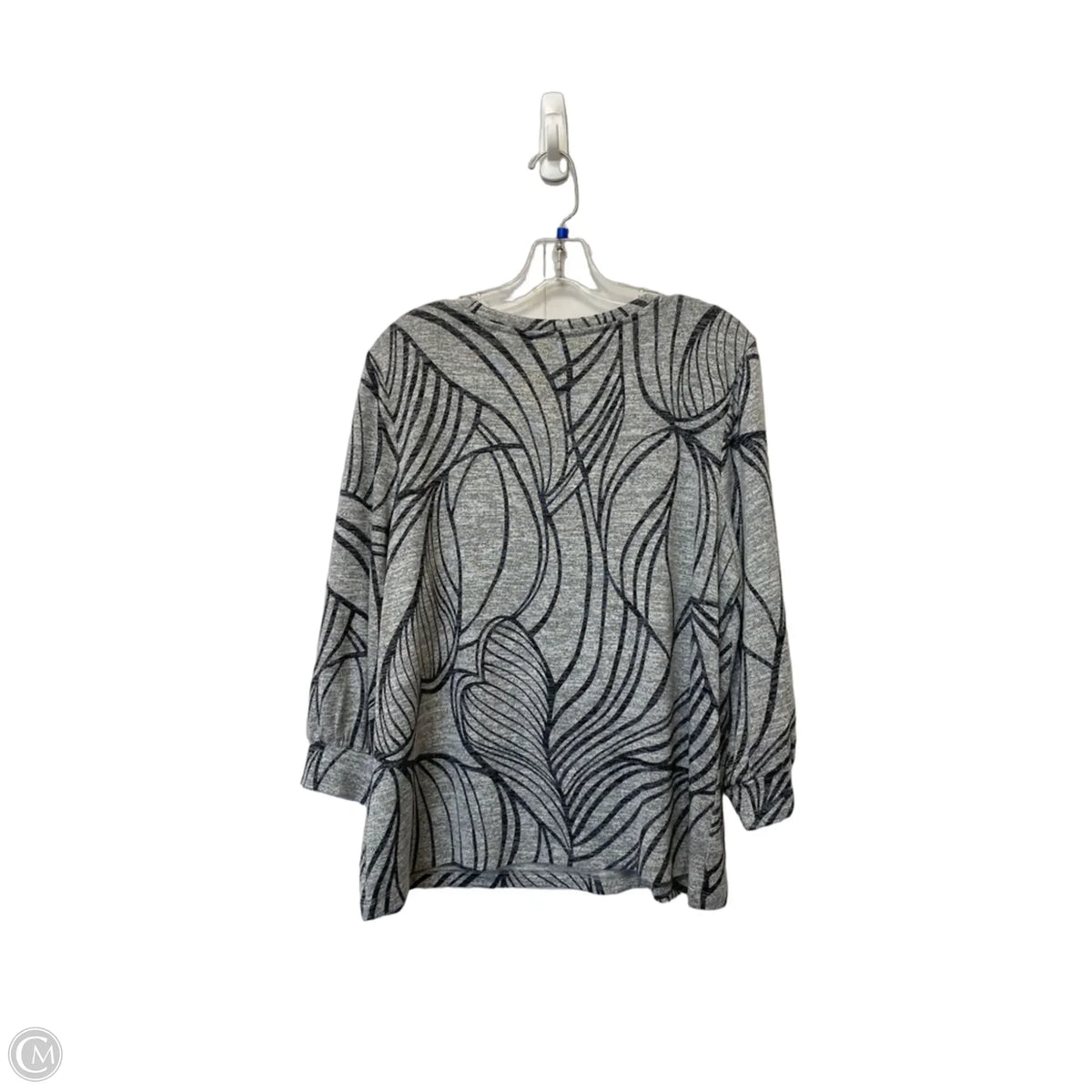 Top Long Sleeve By Chicos In Grey, Size: 2