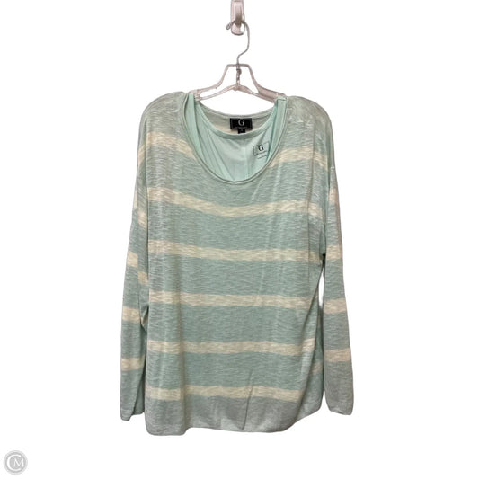 Sweater 2pc By Clothes Mentor In Aqua, Size: Xl